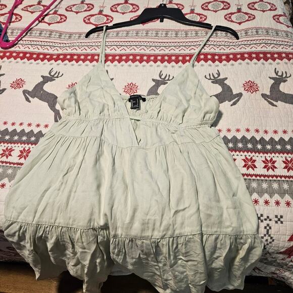 Women's/Juniors Babygirl Forever 21 Seafoam Green Sun Dress Size Large/P - Picture 6 of 6